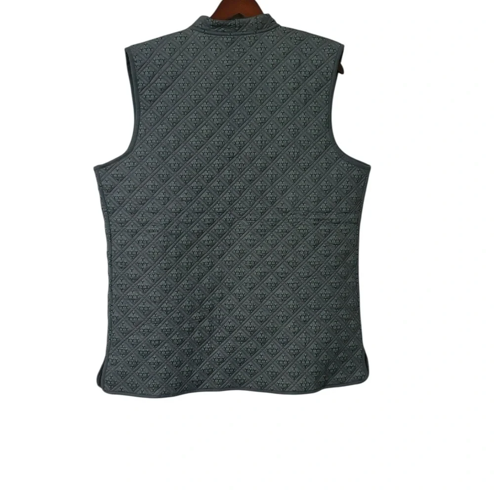 Ratan Jaipur Handmade Quilted Lined Vest Size Large Blue Made In India